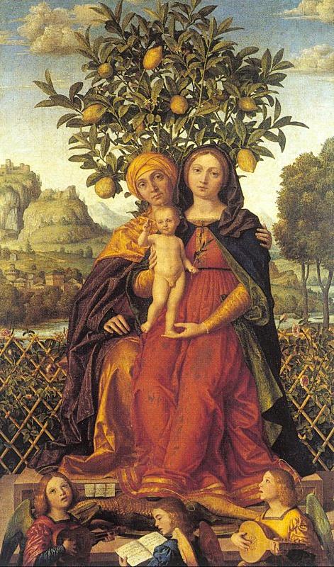 Libri, Girolamo dai The Virgin and Child with Saint Anne France oil painting art